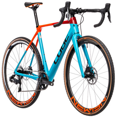 Bicicletta da Ciclocross CUBE CROSS RACE C:62 SLT Sram Force eTap 40 Denti Blu/Arancione 2021 0